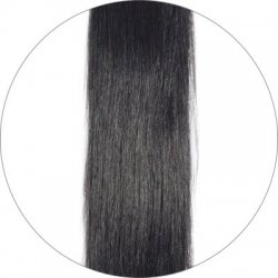 #1 Musta, 60cm, 50g, Seamless Premium Teippipidennys, Single drawn