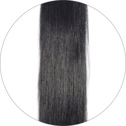 #1 Musta, 40 cm, Nano Hair-Pidennykset