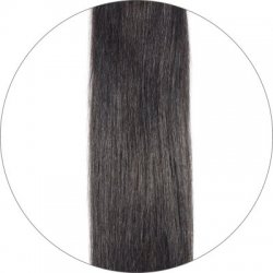 #1B Mustanruskea, 50cm, 50g, Seamless Premium Teippipidennys, Single drawn