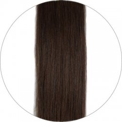#2 Tummanruskea, 50cm, 50g, Seamless Premium Teippipidennys, Single drawn