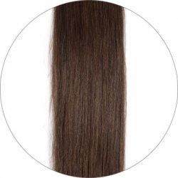 #4 Suklaaruskea, 60cm, 50g, Premium Teippipidennys, Single drawn