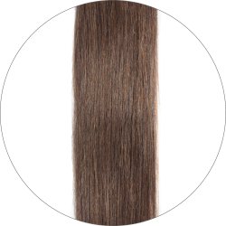 #6 Keskiruskea, 60cm, 60g, Premium Teippipidennys, Single drawn