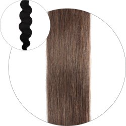 #6 Keskiruskea, 50 cm, Body Wave Teippipidennys