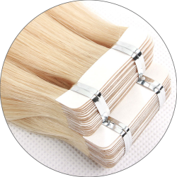 #6 Keskiruskea, 60cm, 60g, Seamless Premium Teippipidennys, Single drawn