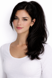 #1 Musta, 50cm, 90g, Ponytail