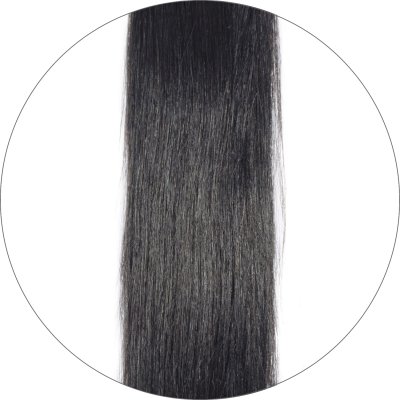 #1 Musta, 40 cm, Nano Hair-Pidennykset