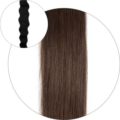 #4 Suklaaruskea, 50 cm, Natural wave Ponytail